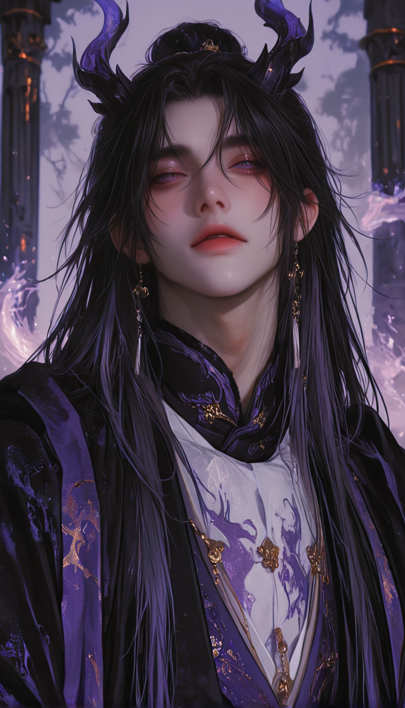 Ornate hanfu portrait