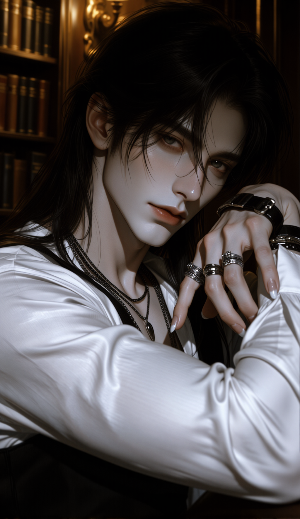 Mysterious close portrait